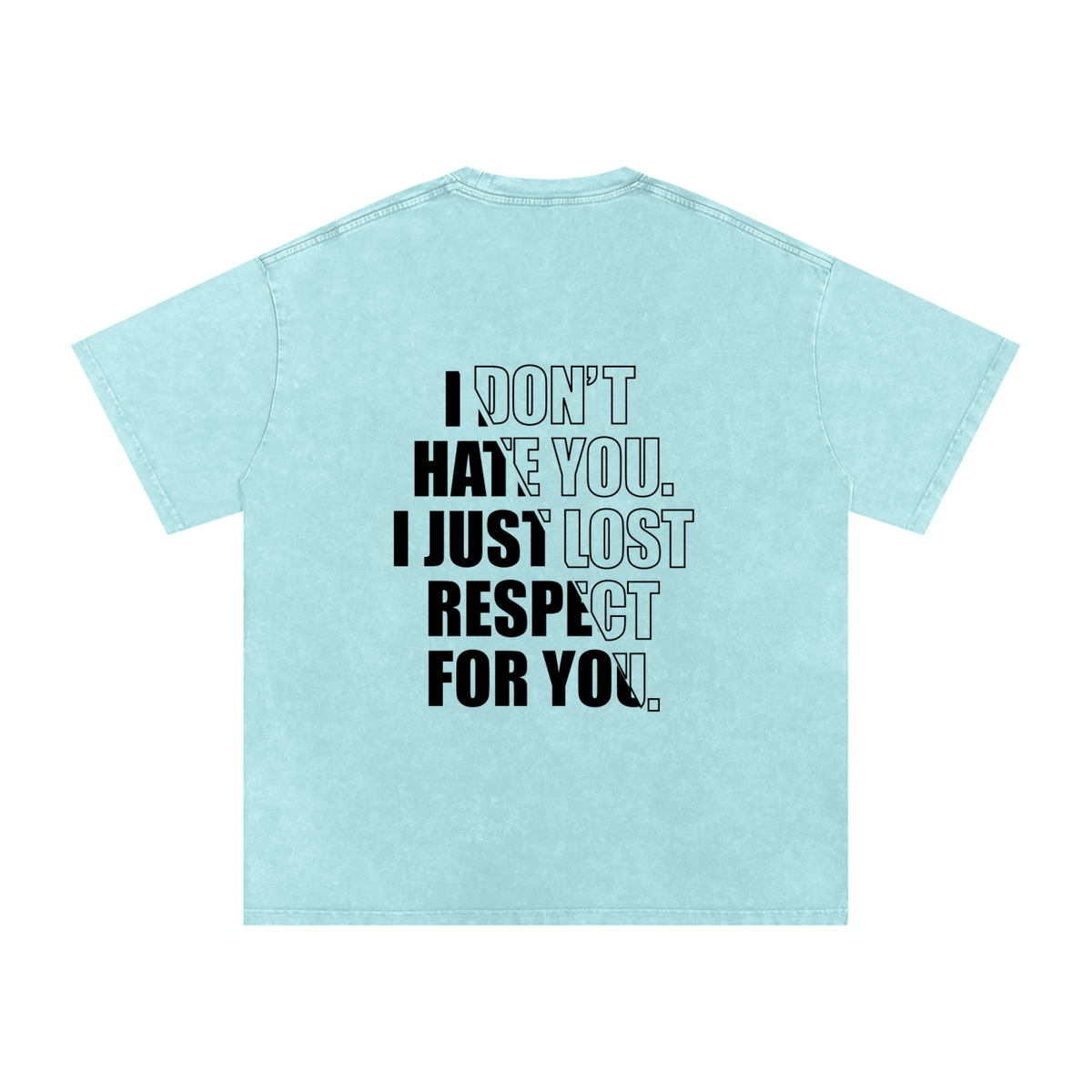 Snow Washed Oversized Cotton T-Shirt