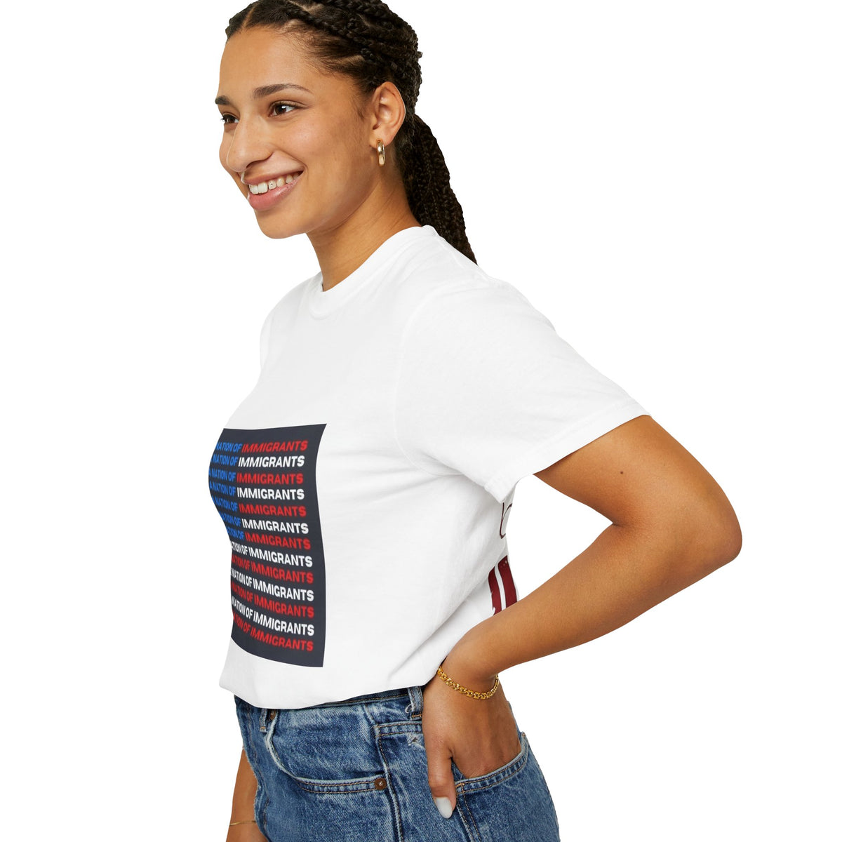 Immigrant Rights T-Shirt — A Nation of Immigrants Statement Tee