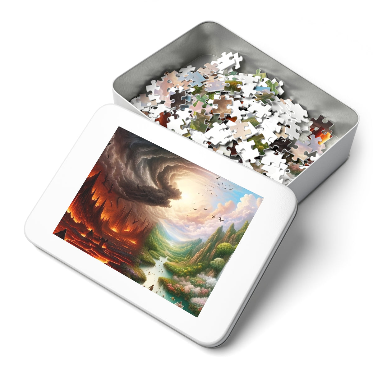 From Storm to Light Fantasy Puzzle — 252 Pieces with Tin