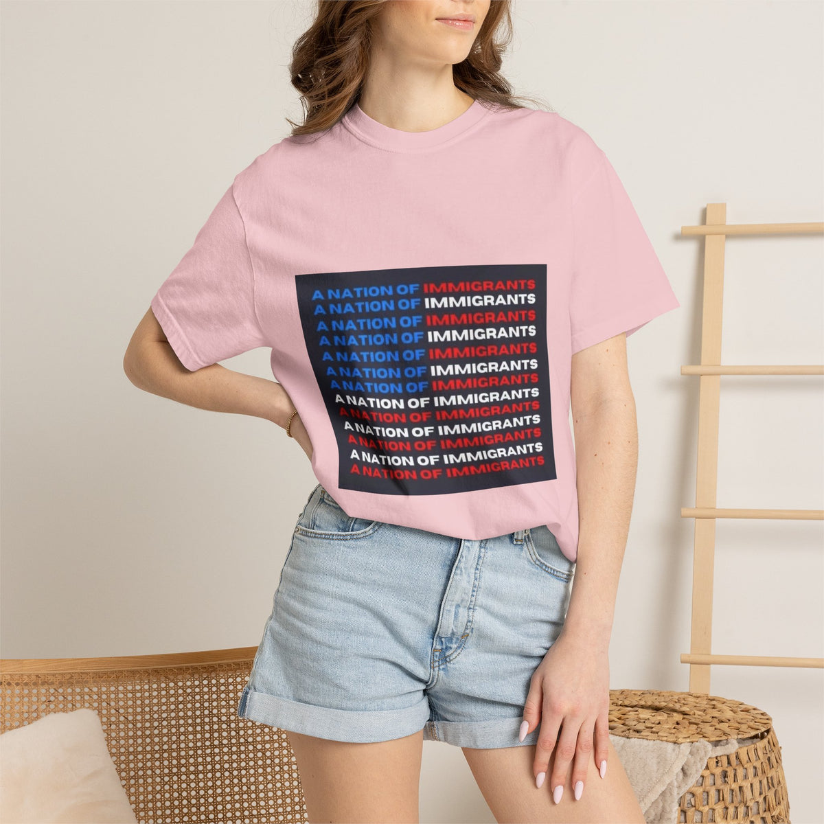 Immigrant Rights T-Shirt — A Nation of Immigrants Statement Tee