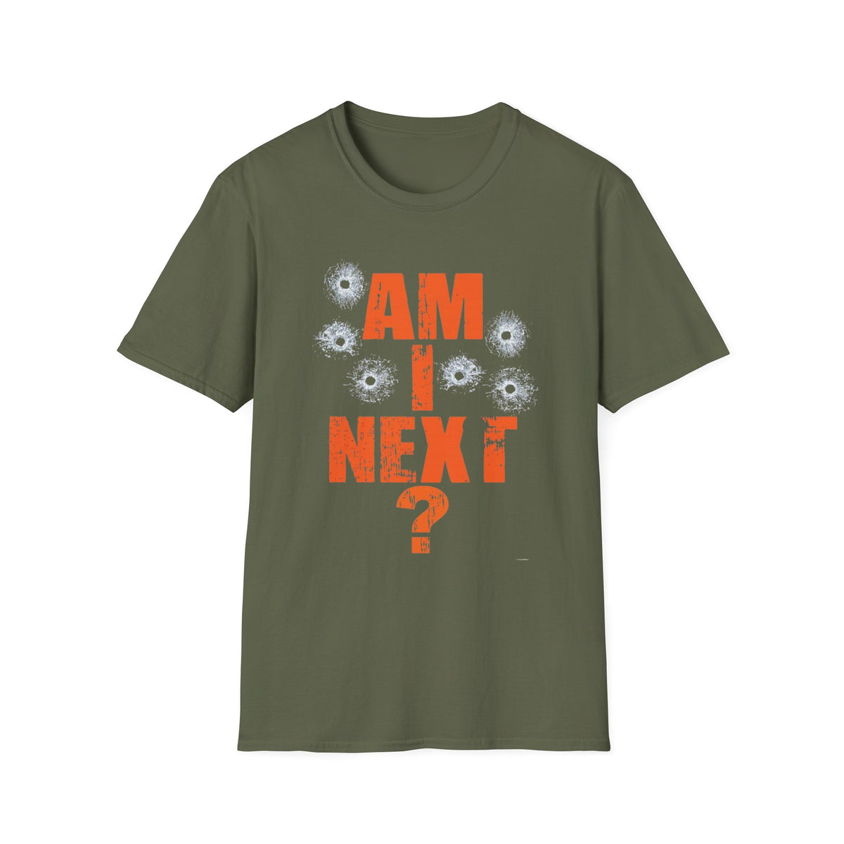 Am I Next? Bullet Hole Graphic T-Shirt