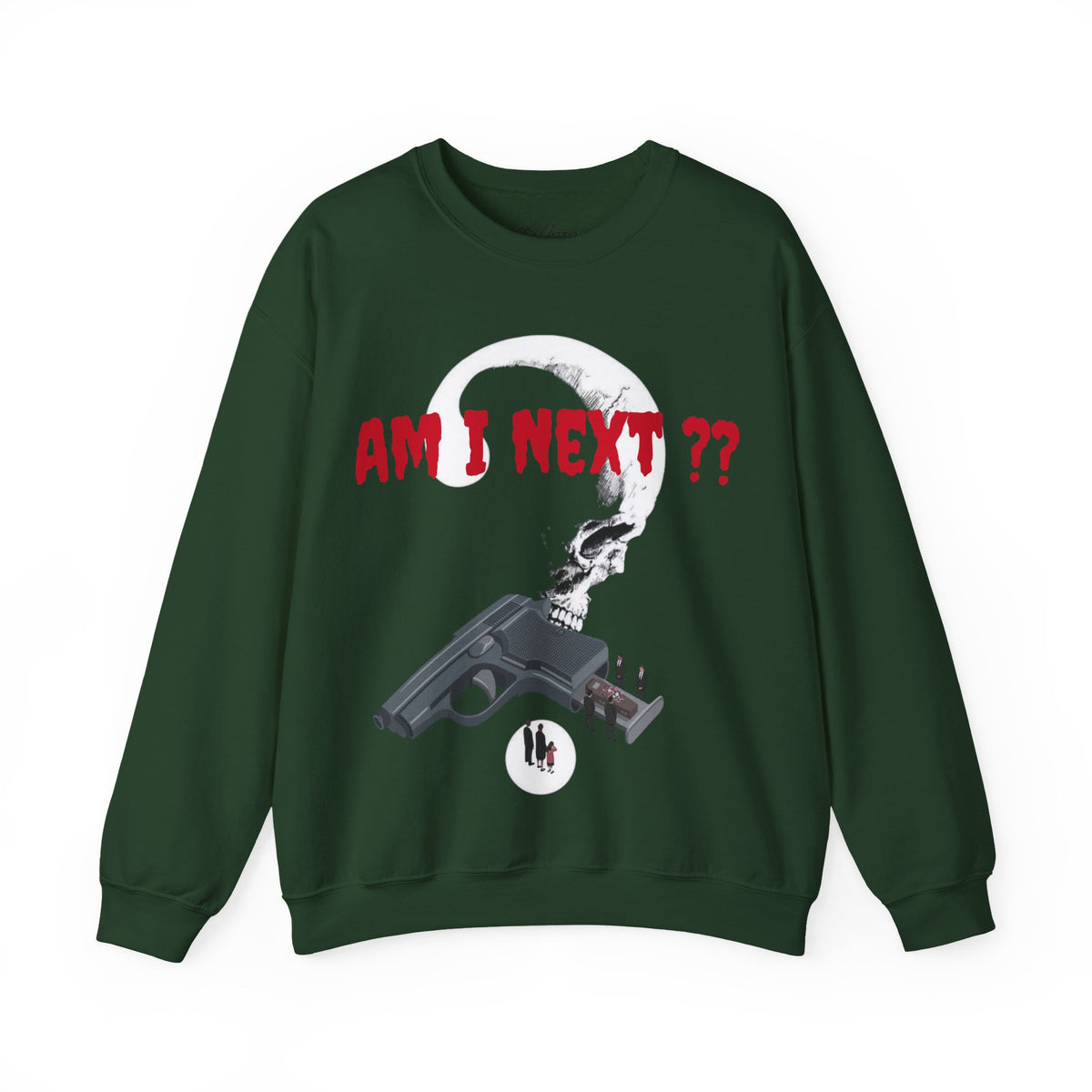 AM I NEXT? Crewneck — Gun Violence Awareness Sweatshirt