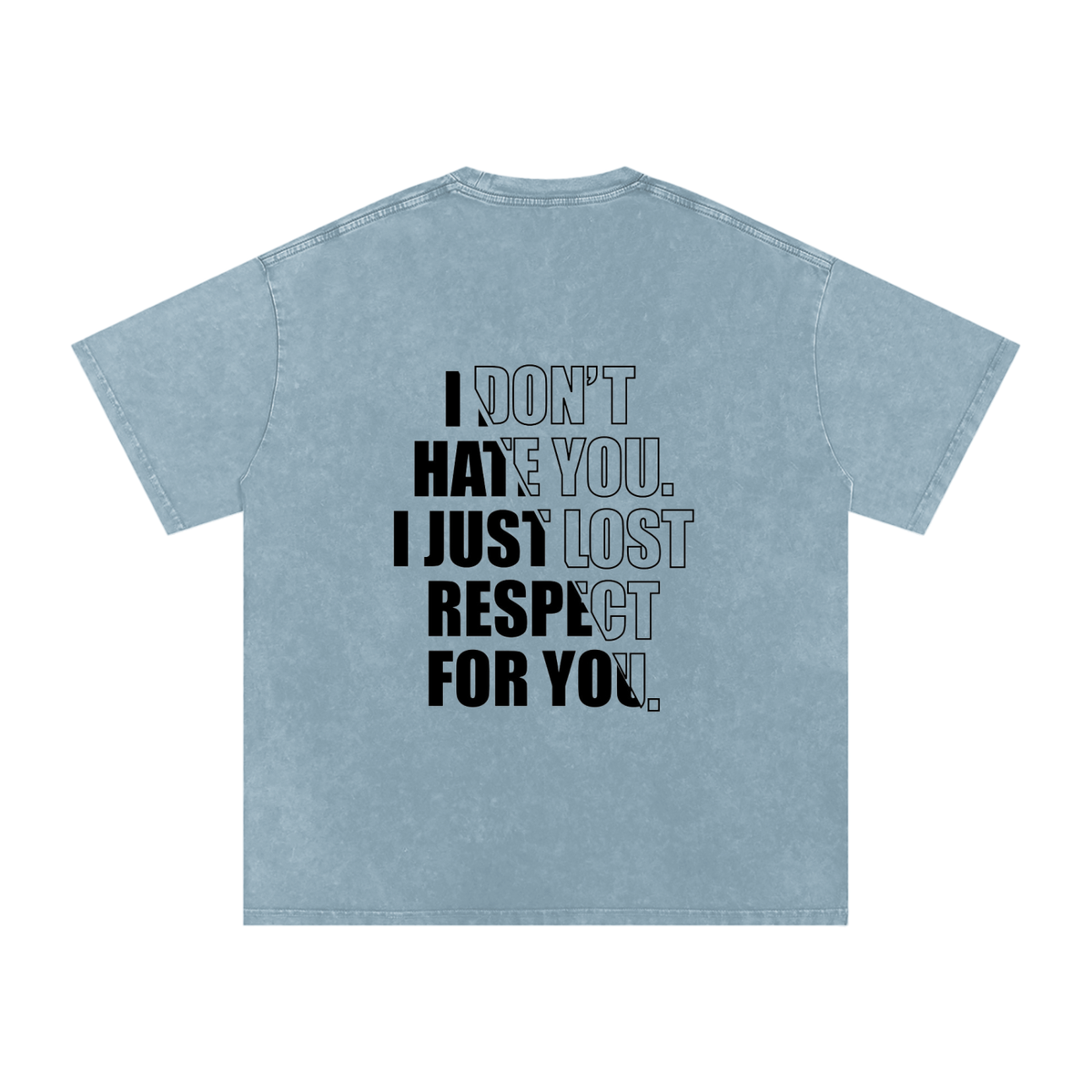 Snow Washed Oversized Cotton T-Shirt