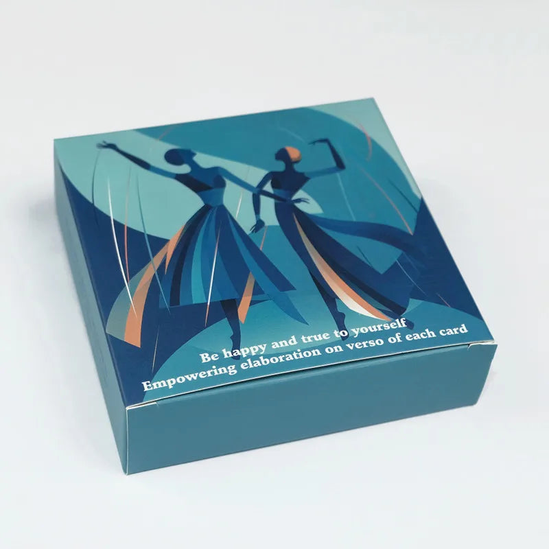 50Pcs Inspirational English Mindful Affirmation Cards Set Greeting Cards