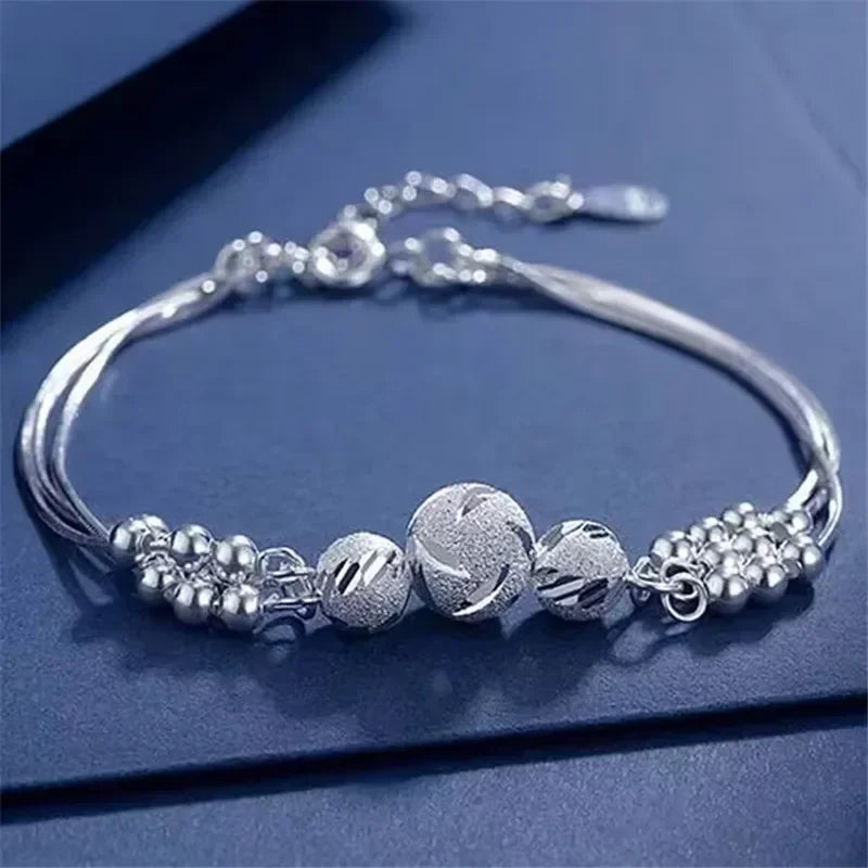 925 Sterling Silver 4MM Twisted Rope Bracelets For Women Men Fashion Minimalist Couple Chain Bracelet Male Unisex Jewelry Gifts
