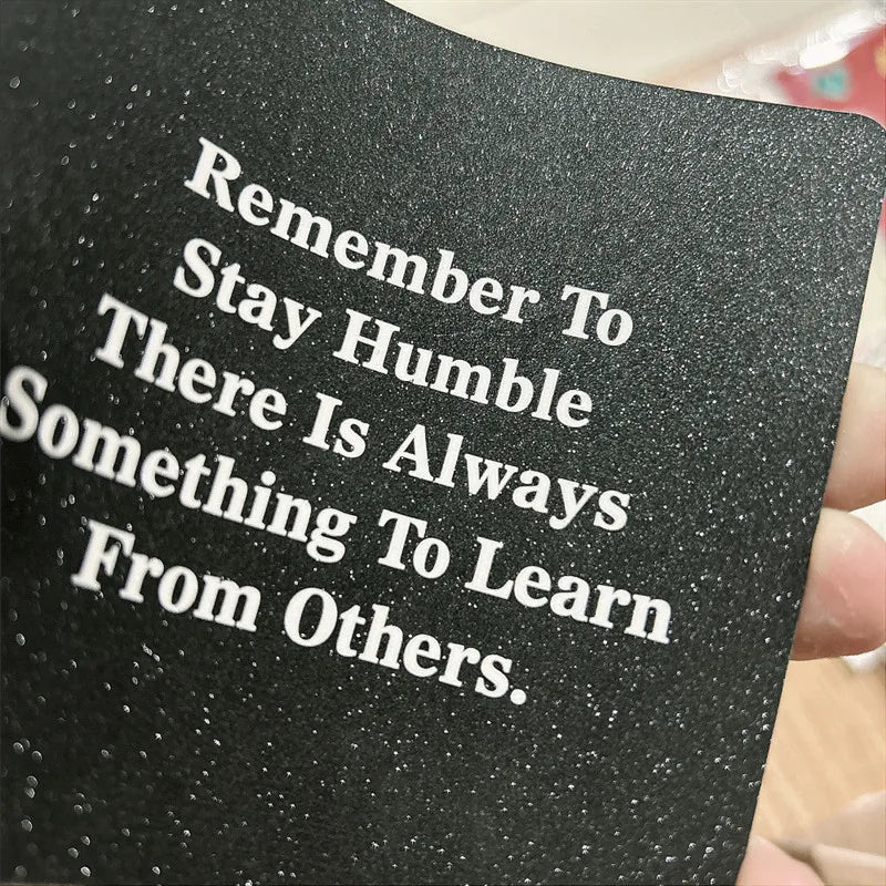 50Pcs Inspirational English Mindful Affirmation Cards Set Greeting Cards