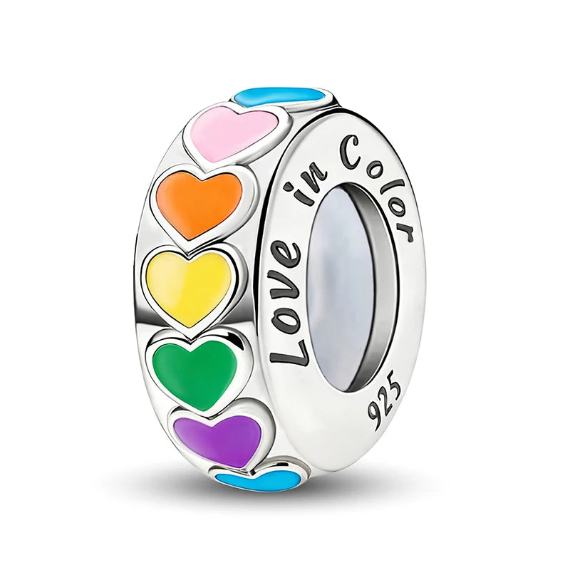 925 Silver Plated Love Heart Bead Venus De Milo DIY Bracelet Jewelry Gift