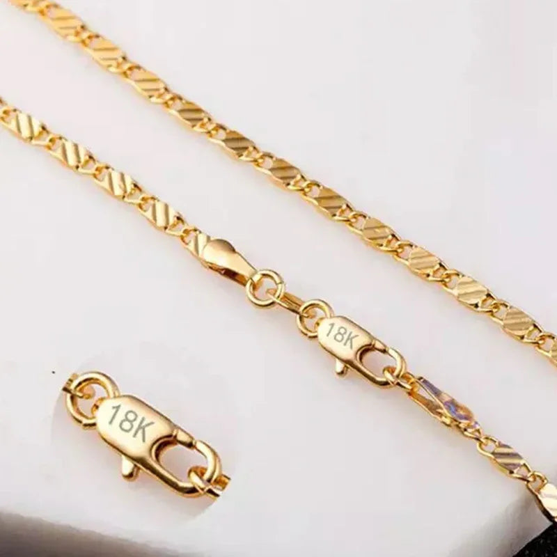 2mm Sterling Silver 16 18 20 22 24 26 28 30 Inches Link Chain Necklace Unisex
