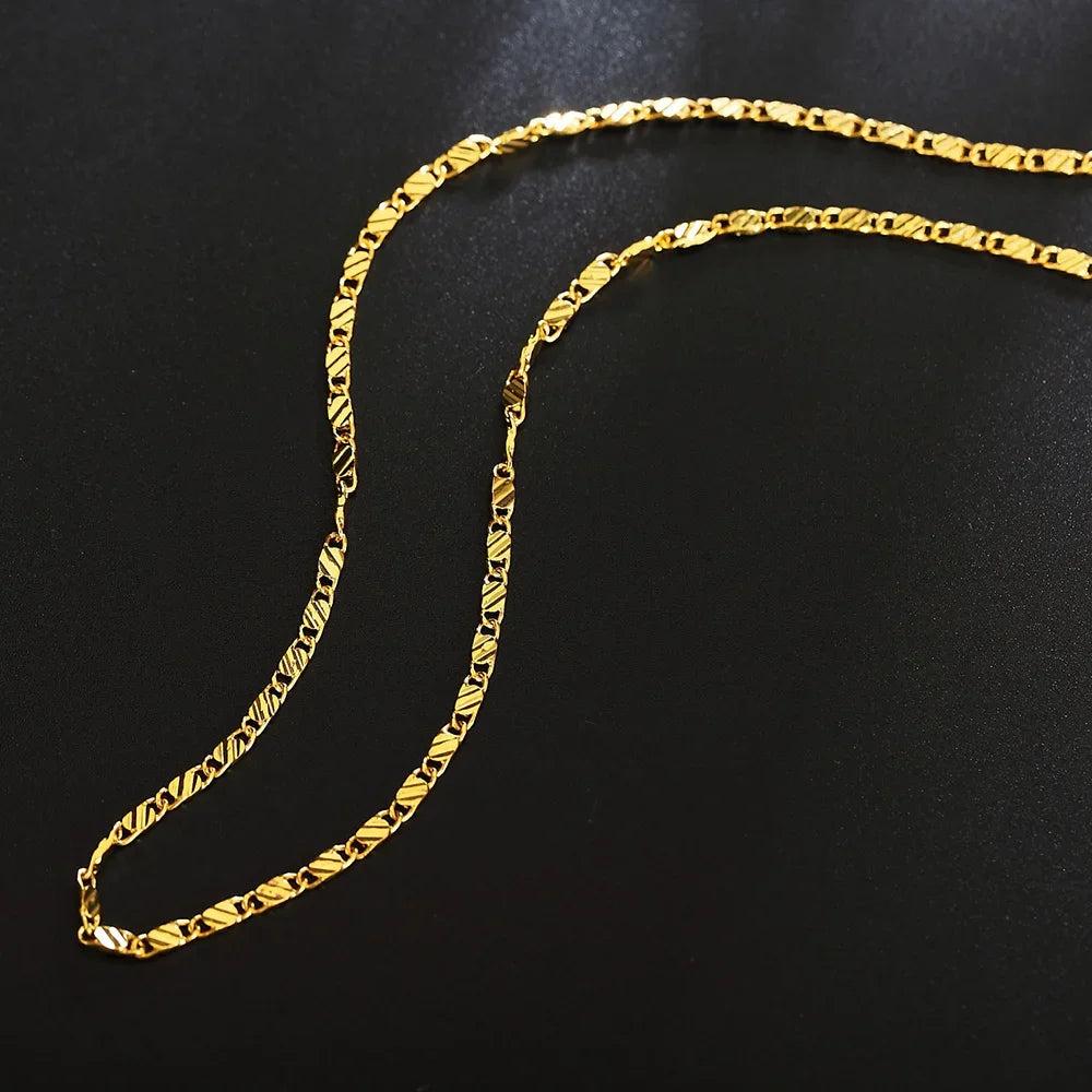2mm Sterling Silver 16 18 20 22 24 26 28 30 Inches Link Chain Necklace Unisex