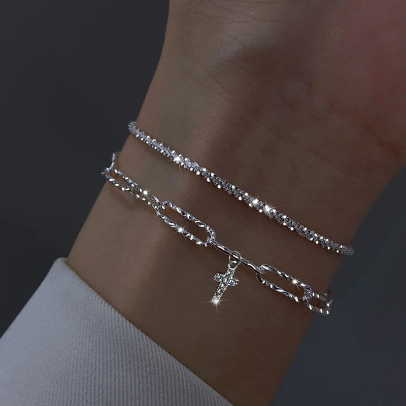 925 Sterling Silver 4MM Twisted Rope Bracelets For Women Men Fashion Minimalist Couple Chain Bracelet Male Unisex Jewelry Gifts