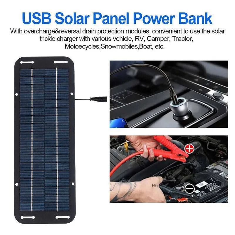 12V Polycrystalline Solar Panel Charger For Car Battery And RV Campers