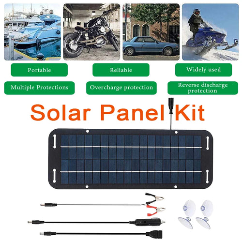 12V Polycrystalline Solar Panel Charger For Car Battery And RV Campers