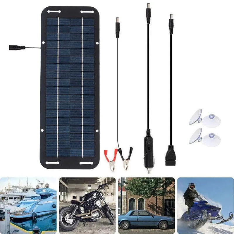 12V Polycrystalline Solar Panel Charger For Car Battery And RV Campers