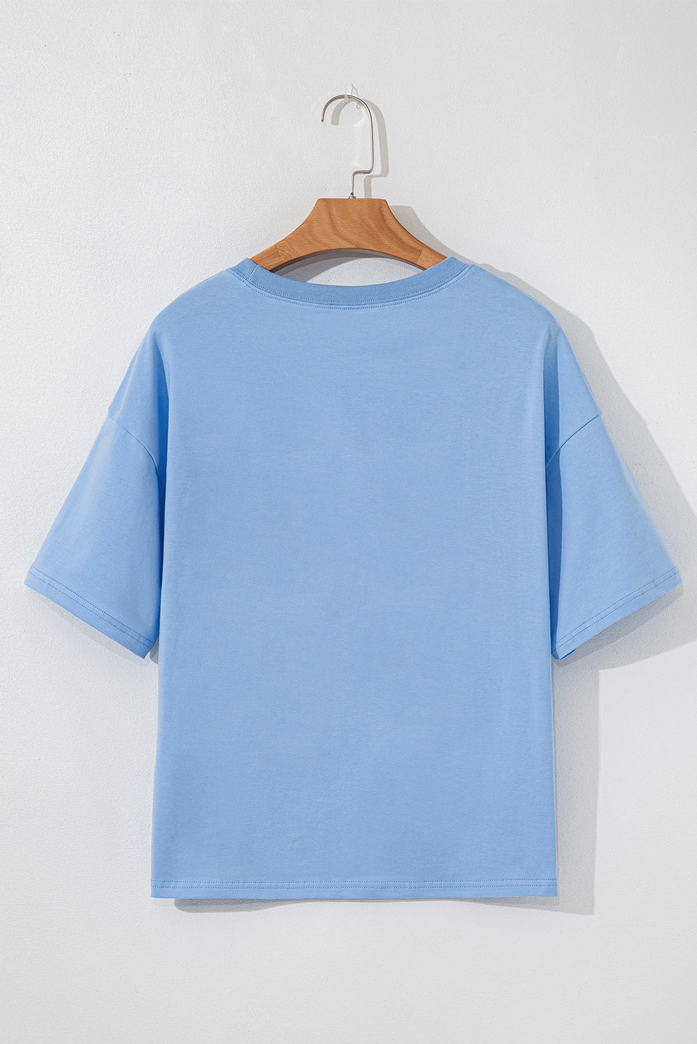Myosotis Flag Bow Grafik Rundhals-T-Shirt