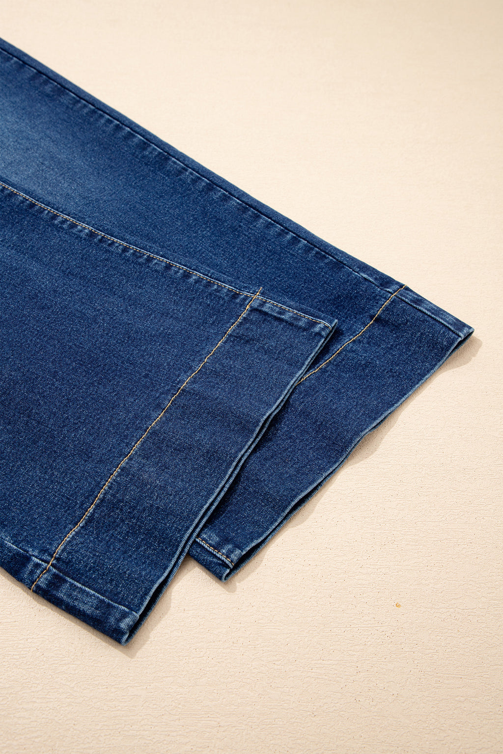 Iceland Blue Acid Wash Contrast Lace-up Plus Size Jeans