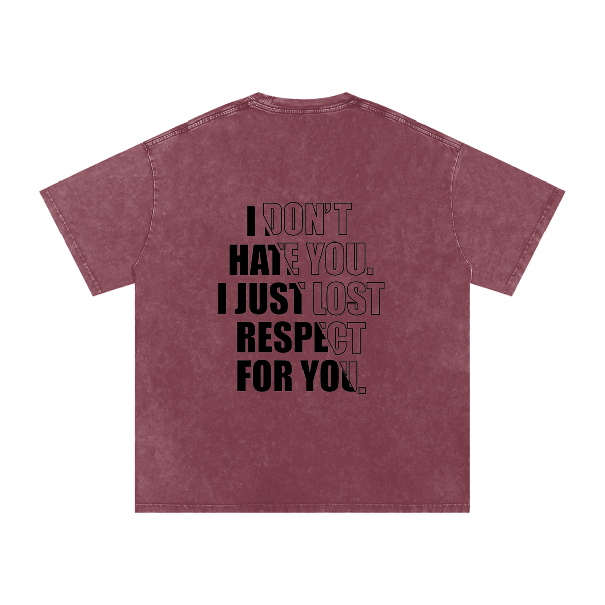 Snow Washed Oversized Cotton T-Shirt