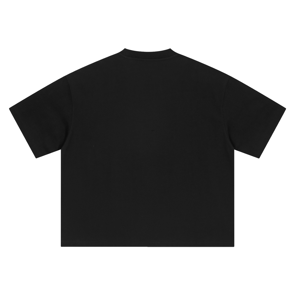 BE UNIQUE & ME Graffiti Faces Boxy Oversized Tee