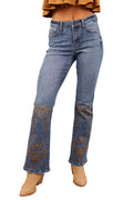 Ashleigh Blue Leland Embroidered Flare Cello Jeans