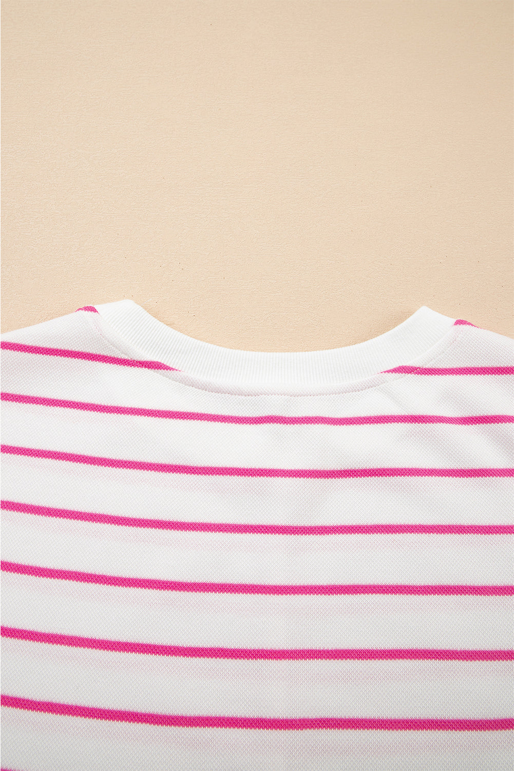 Sail Blue Casual Striped Tee and Wide Leg Pants Set