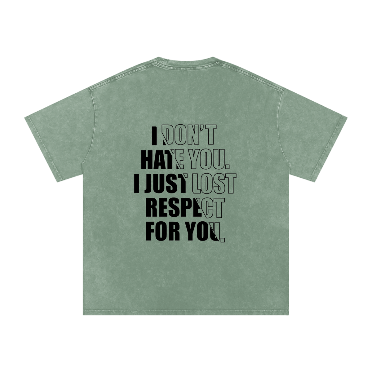 Snow Washed Oversized Cotton T-Shirt