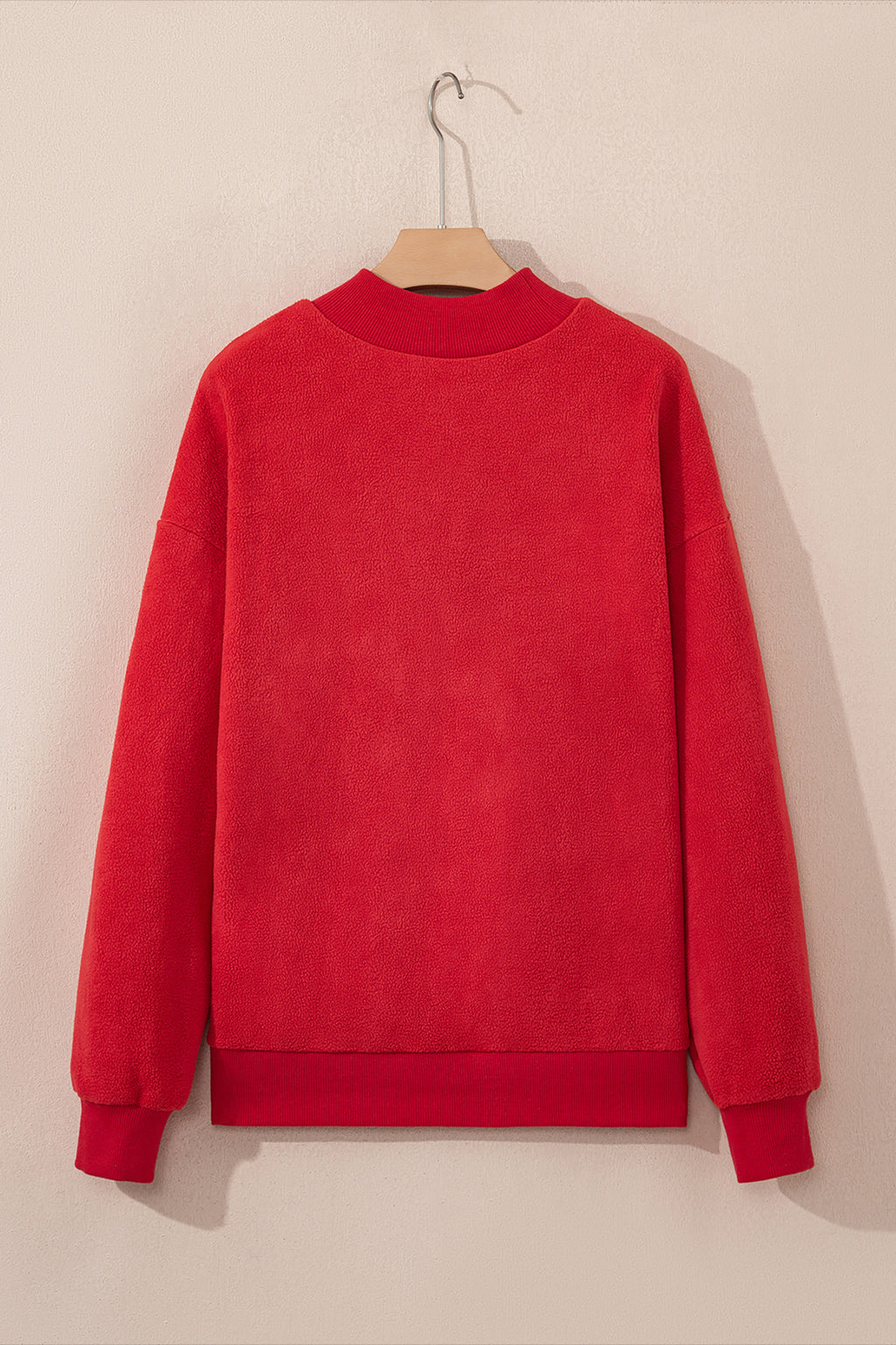 Racing Red Mock Neck Reversible USA/America Graphic Sweatshirt