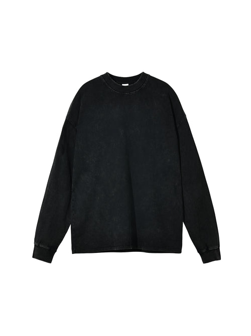 Acid Wash Oversize Long Sleeve T-Shirt