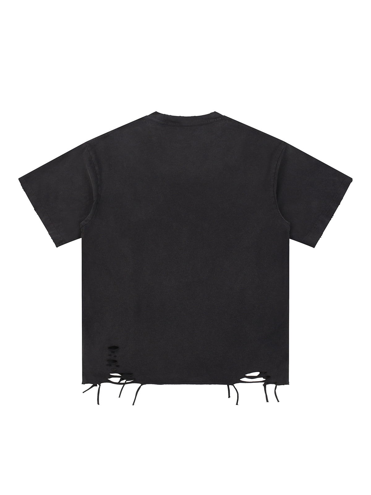 Snow Washed Raw-Hem T-Shirt