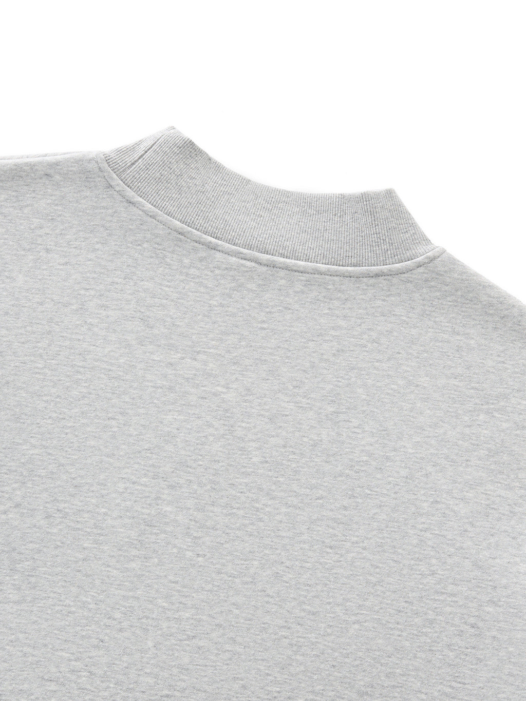 Essential Fleece Mock-Neck Crew Sweatshirt